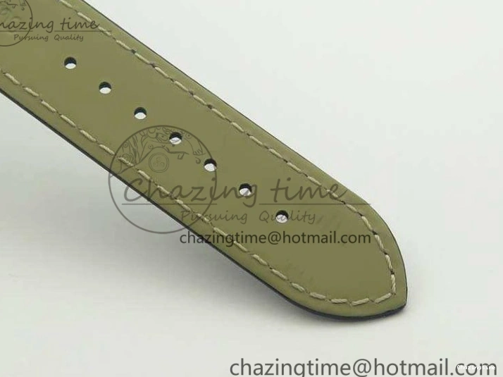 0106 Fashionable De Ville Prestige Real Power Reserve SS TW 1:1 Best Edition White Dial Blue Markers On Leather Strap A 8094